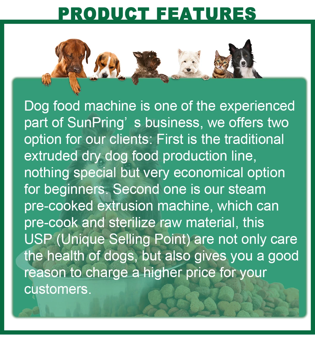 OEM ODM Production Line Food for Dogs and Cats + Best Price Dog Granulation Machine Whole Processing Fresh Meat Making Dry Food-Machine-Dog-and-Cat Pet
