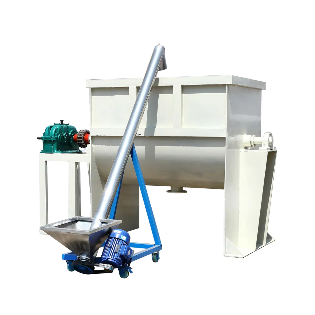 Dry Powder Ribbon Blender Mixing Machine /Feed/Fertilizer/Soil Mixer