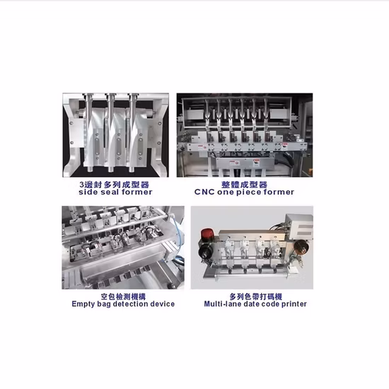 Automatic Plastic Bag Vffs Vertical Multi-Function Weighing Filling Sealing Packaging Packing Machine for 1-10kg Ice Cube, Ice Tube, Frozen Food, Granule