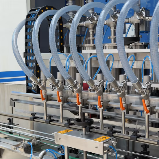 Automatic Bottle Liquid Filling and Capping Labeling Sealing Straight Line Packing Packaging Machine for Shampoo /Eye Drop/Blood Collection Tube/Juice