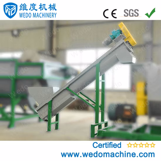 Waste Pet/HDPE/LLDPE/PP/Bottles Films Woven Bags Plastic Recycling Pelletizing/Granulator/Granulation/Flakes Scrap Crushing Washing/Squeezing Shredder Machine