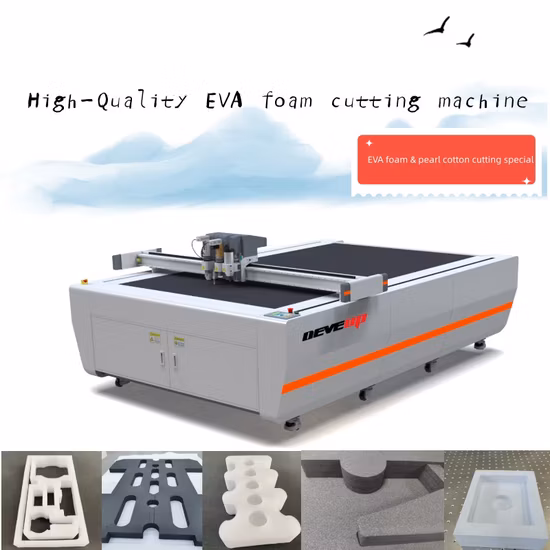 Digital Knife CNC Cutting Machine for Cutting Sponge PE EPE EVA XLPE PVC PU Foam Box Cardboard Packaging Lining Inserts