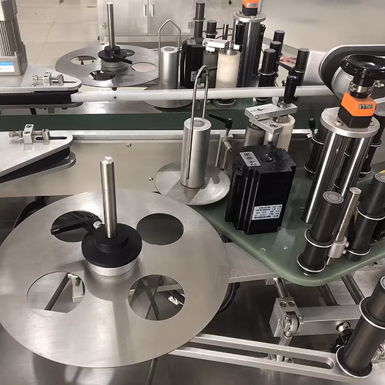Double Sides Labelling Machine Round Bottle and Flat Labeling Machine
